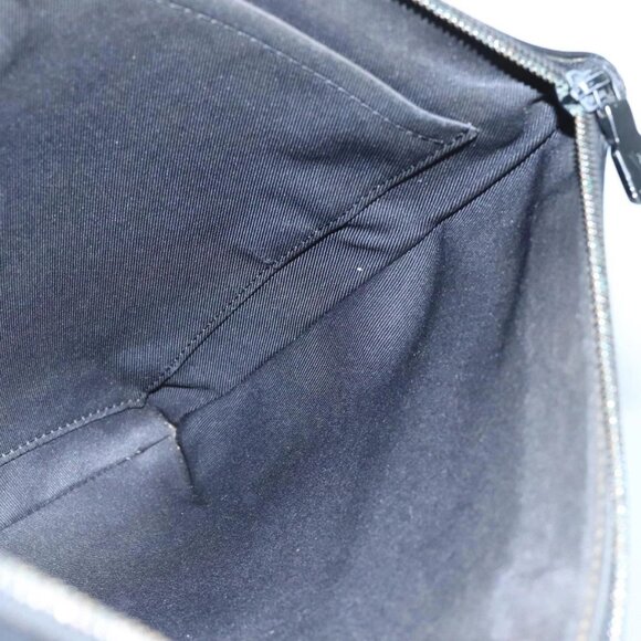 LOUIS VUITTON Monogram Shadow Discovery Clutch Bag Black - Picture 11 of 16